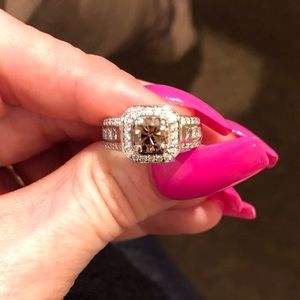 Diamond Chocolate Wedding Ring
